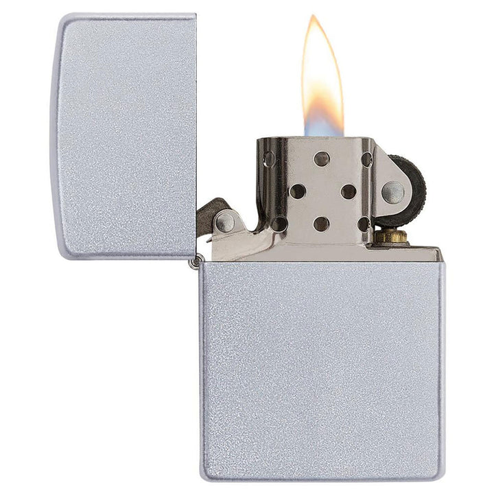 Zippo Satin Chrome Lighter - Outdoor