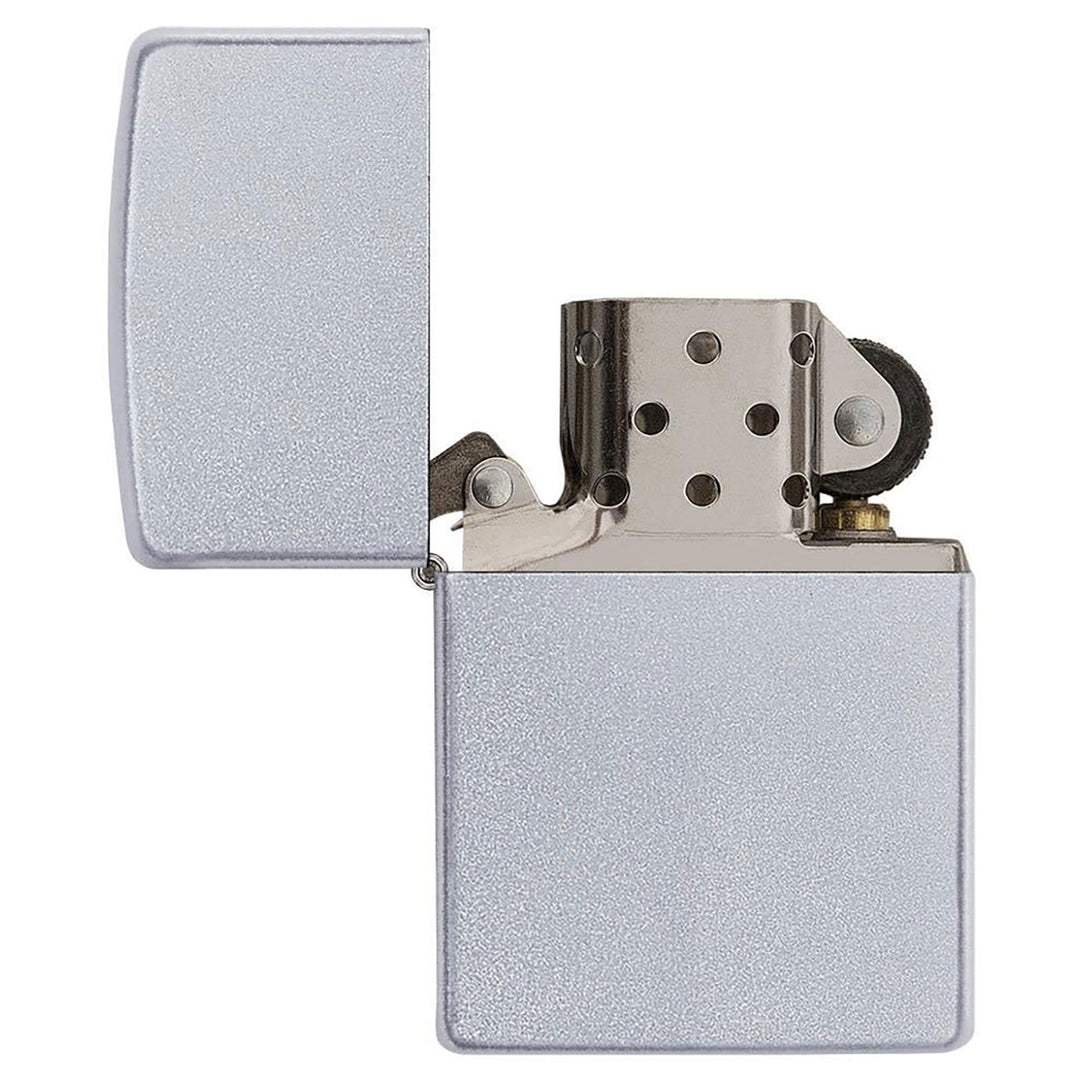 Zippo Satin Chrome Lighter - Outdoor